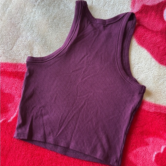 garage maroon tank halter top - Picture 4 of 5